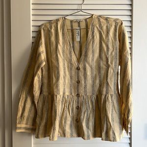 Madewell peplum top